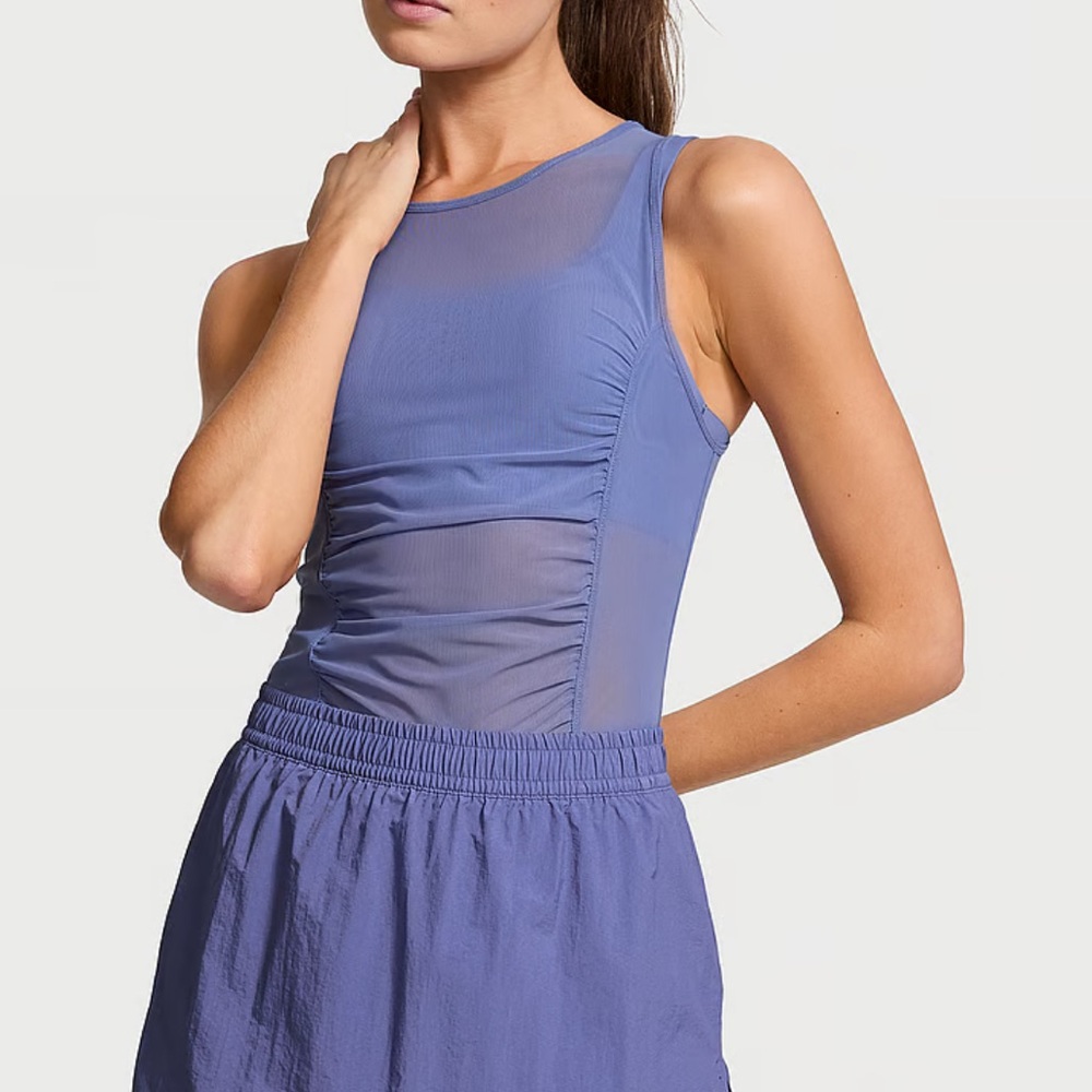NWT VICTORIA'S SECRET
Mesh Ruched Tank Top